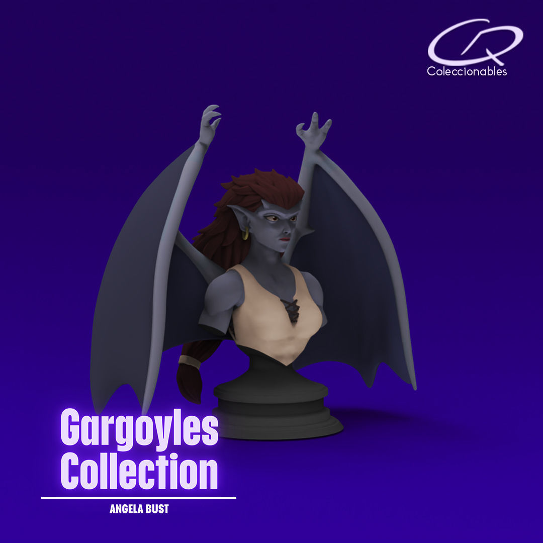 Gargoyles Collection - Angela Bust 3D print model_2
