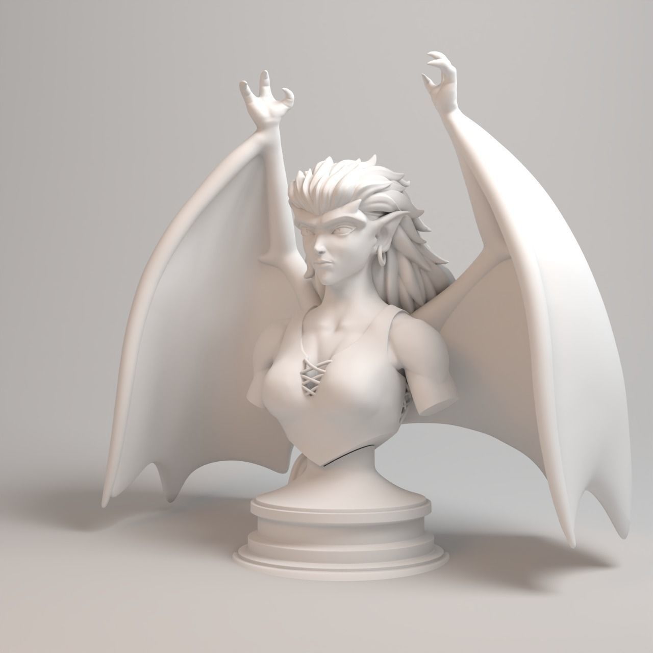 Gargoyles Collection - Angela Bust 3D print model_7