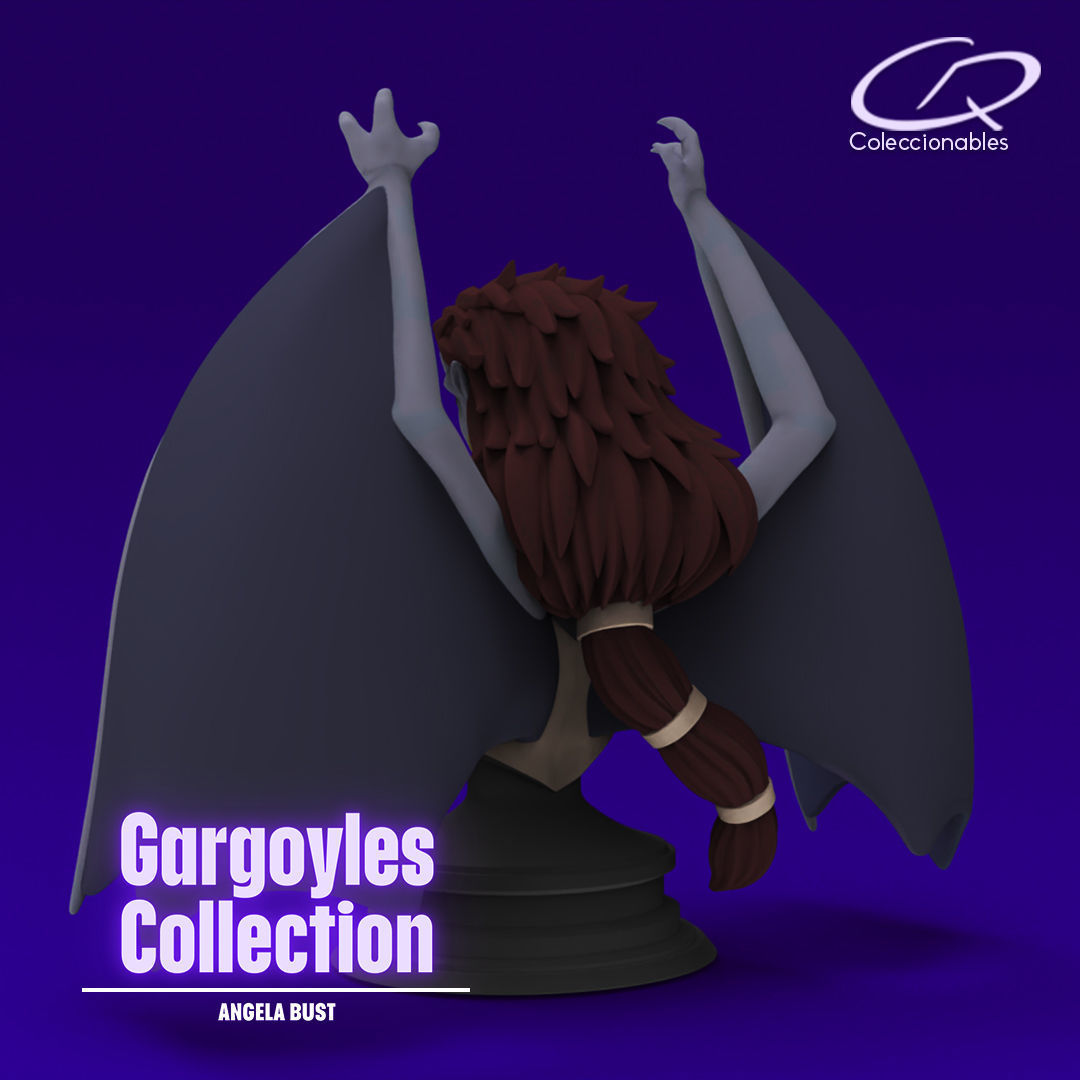Gargoyles Collection - Angela Bust 3D print model_1