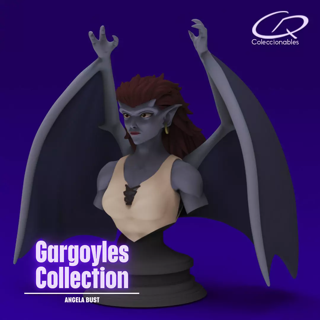 Gargoyles Collection - Angela Bust 3D print model_0