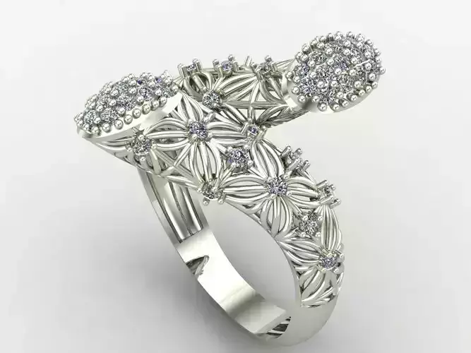 Two Head Women Ring 3DM Womens Ring 3d models 3D print model