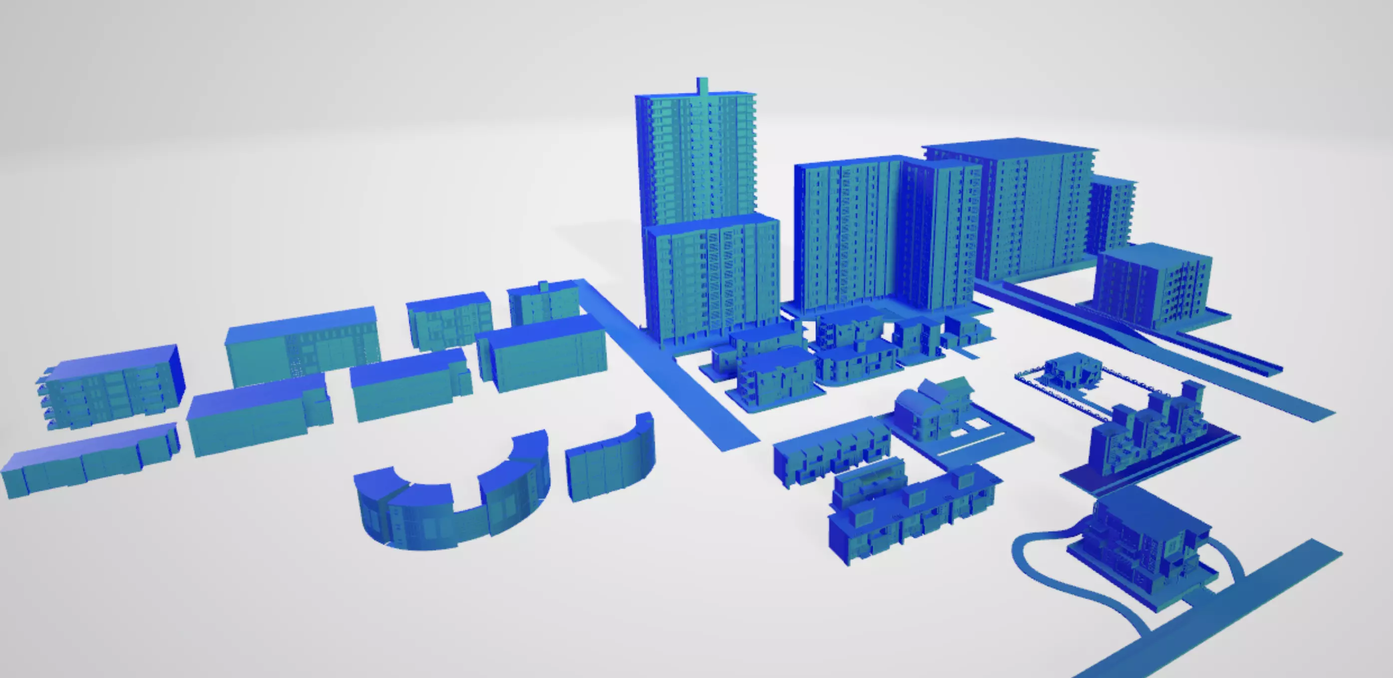 Buildings for Architecture Backdrops Free 3D model