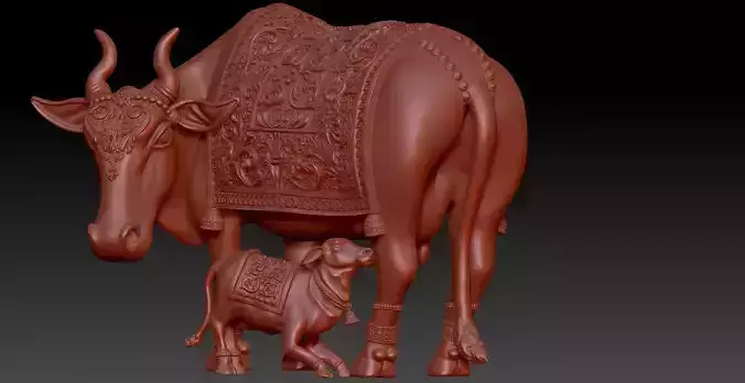 kamdhenu cow 3D print model