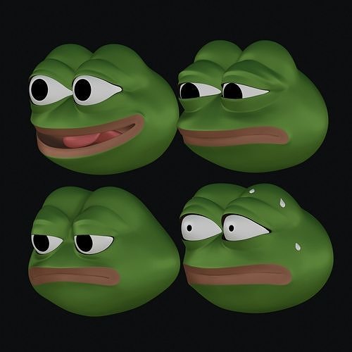 Pepe Bundle 4x 3D Model Collection