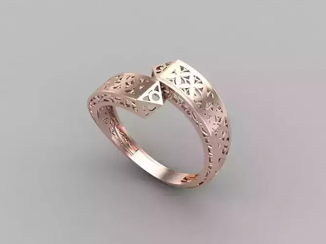 Two Head Women Ring 3DM Womens Ring 3d models 3D print model