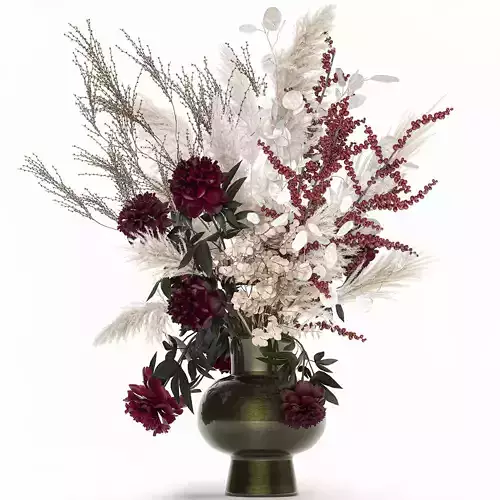 Luxury bouquet of reeds pampas grass and dried flowers 235