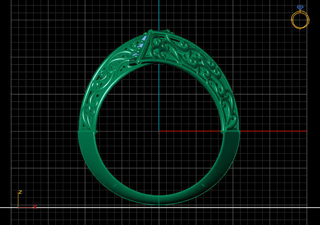 Two Head Women Ring 3DM Womens Ring 3d models 3D print model 3D print model_3