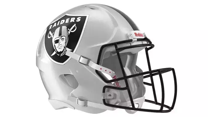 Las Vegas Raiders American Football Helmet 3D model