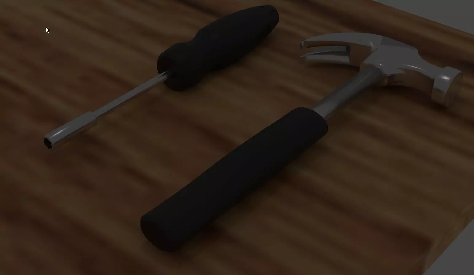 Hammer and Screwdriver Free 3D model