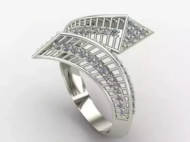 Two Head Women Ring 3DM Womens Ring 3d models 3D print model