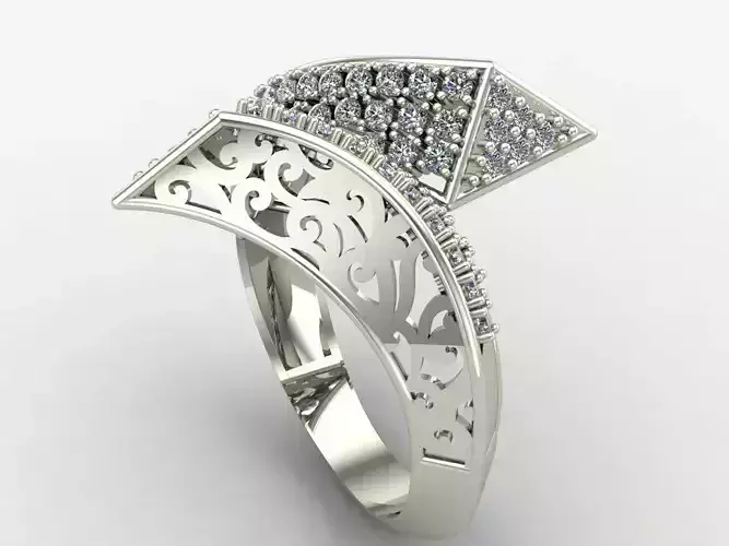 Two Head Women Ring 3DM Womens Ring 3d models 3D print model