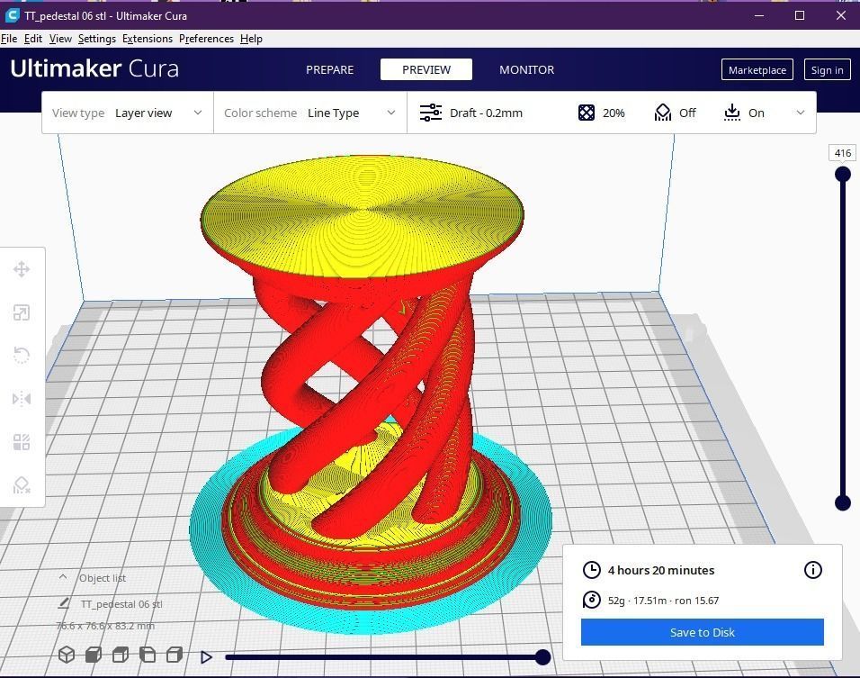 Pedestal 06 3D print model_1