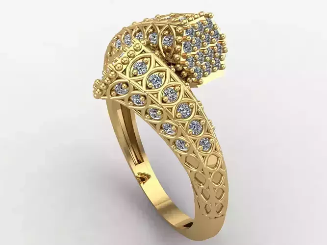 Two Head Women Ring 3DM Womens Ring 3d models 3D print model