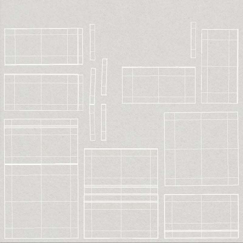 Paper Boxes Set Low-poly 3D model_19