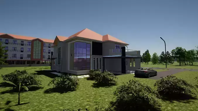 four bedroom house and surrounding