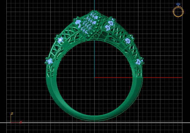 Two Head Women Ring 3DM Womens Ring 3d models 3D print model 3D print model_3