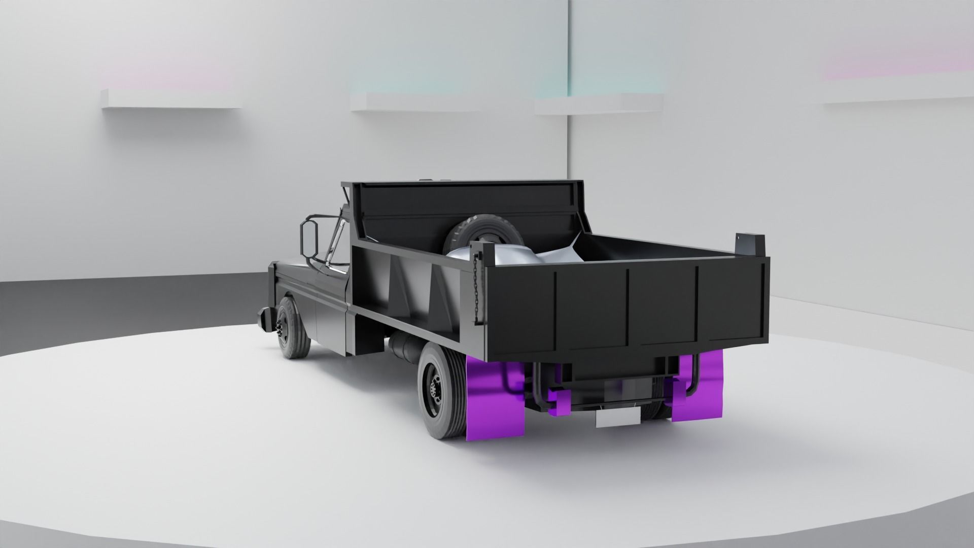 Modified Pickup Truck 3D model_3