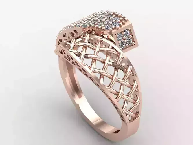 Two Head Women Ring 3DM Womens Ring 3d models 3D print model