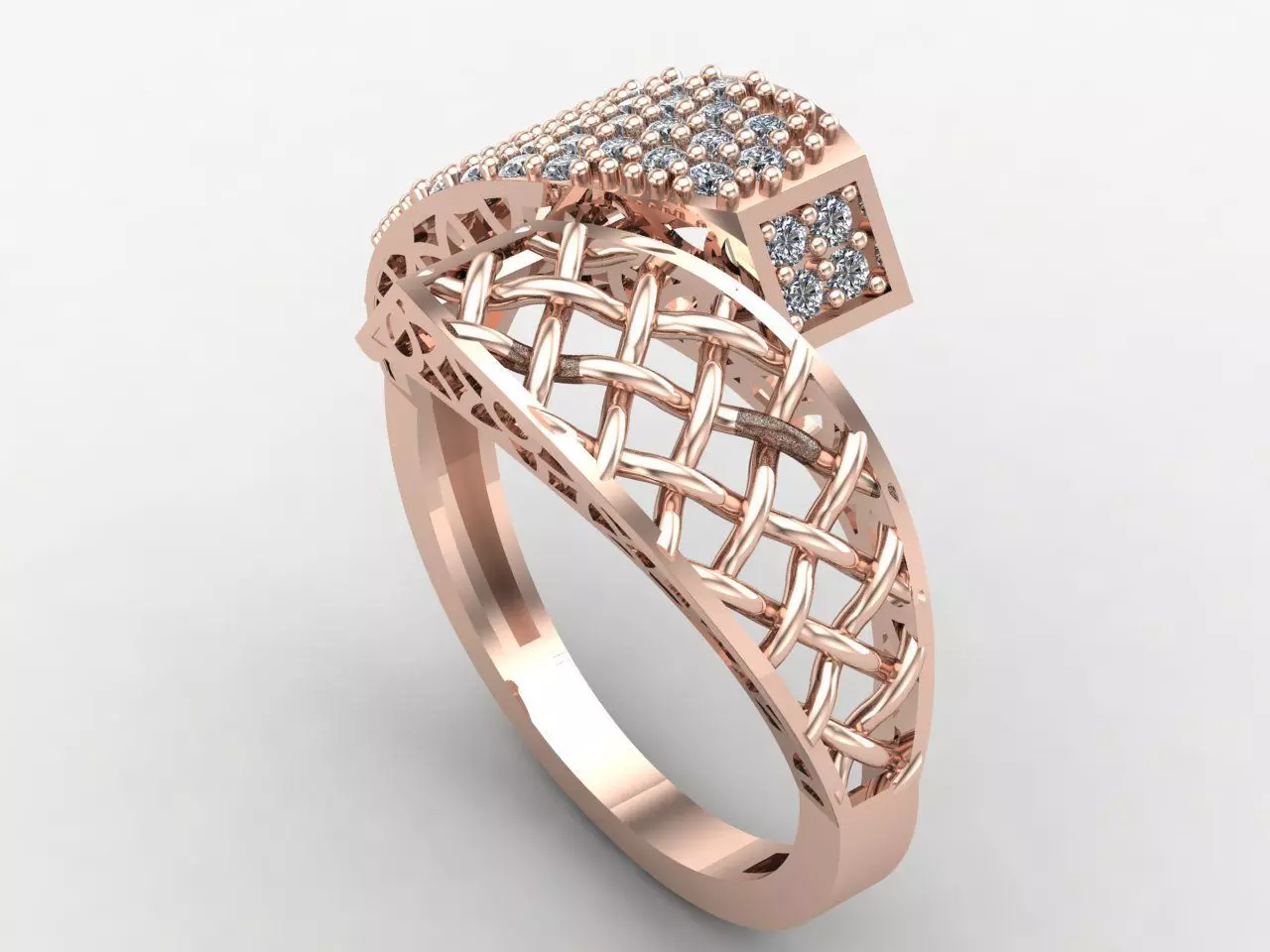 Two Head Women Ring 3DM Womens Ring 3d models 3D print model 3D print model_0