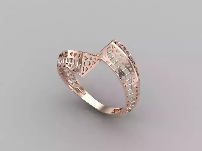 Two Head Women Ring 3DM Womens Ring 3d models 3D print model