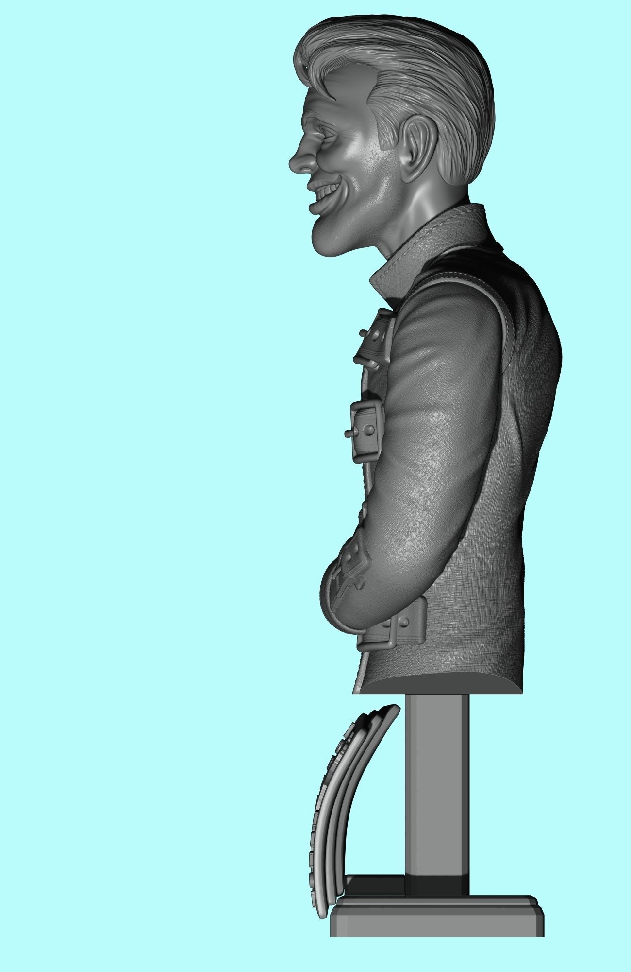 Joker batman bust Free 3D model_3