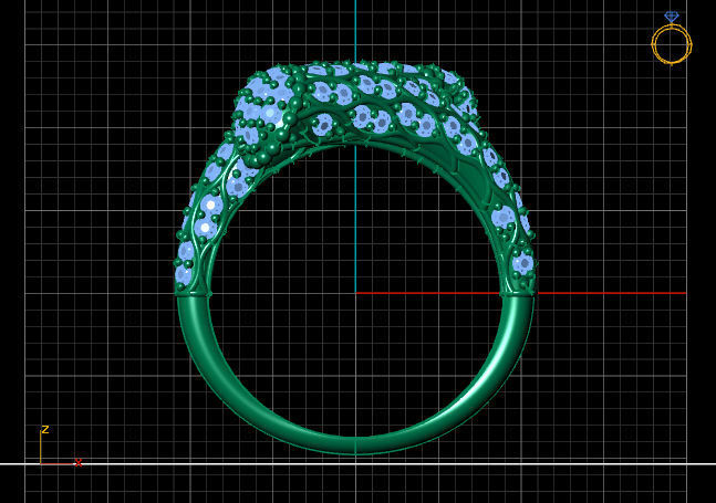 Two Head Women Ring 3DM Womens Ring 3d models 3D print model 3D print model_3