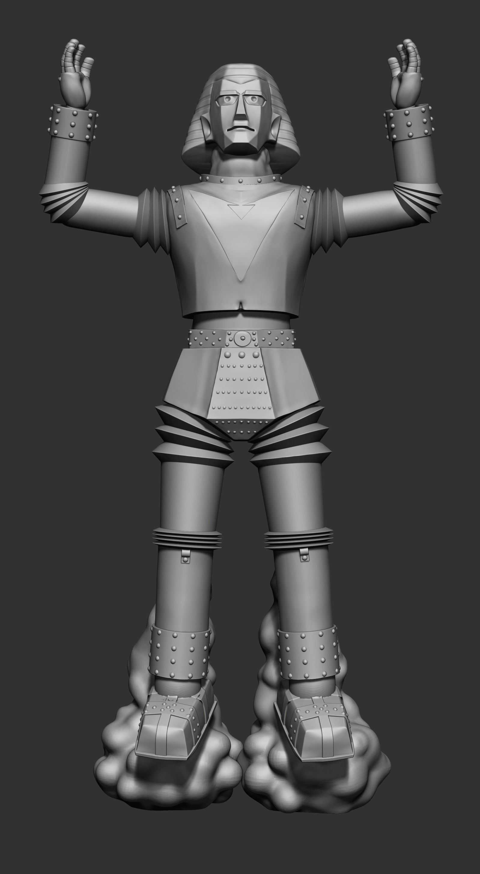 Giant Robot Taking flight 3D print model_1