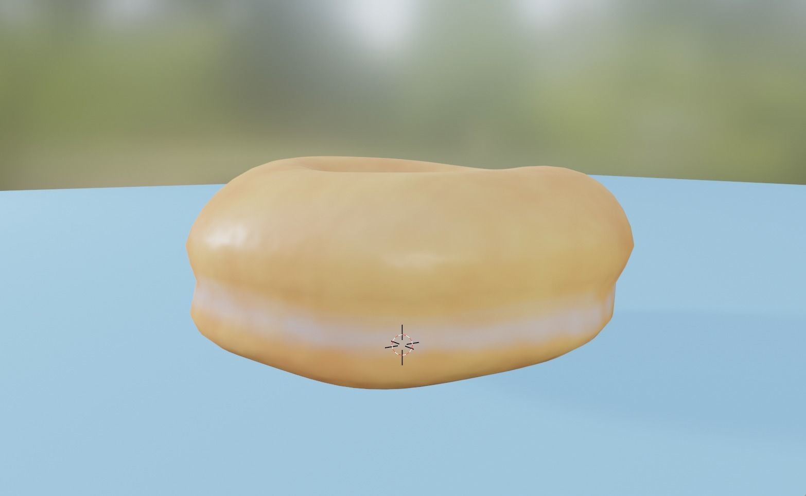 3D Blue Donut Model 3D model_5