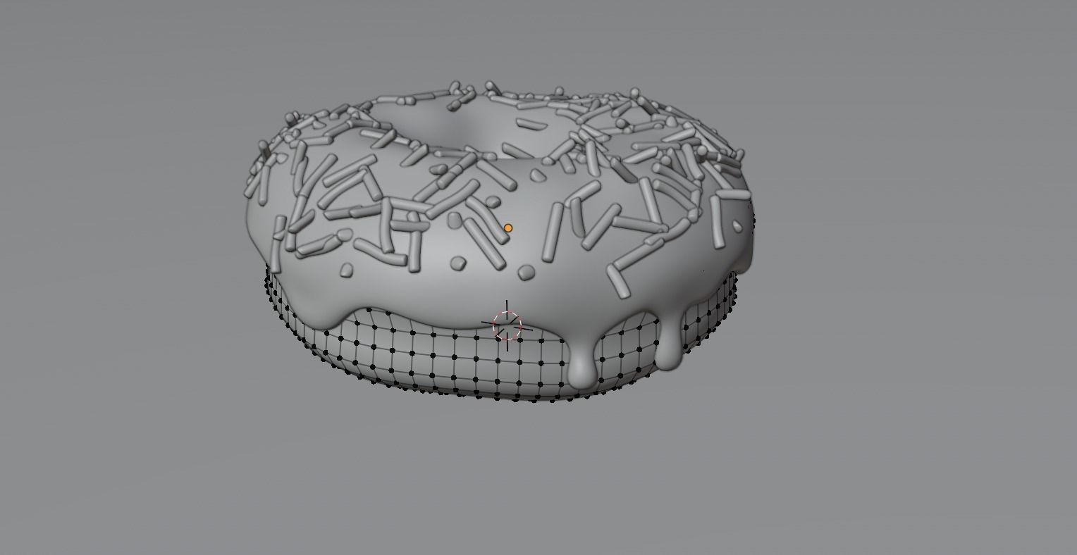 3D Blue Donut Model 3D model_2