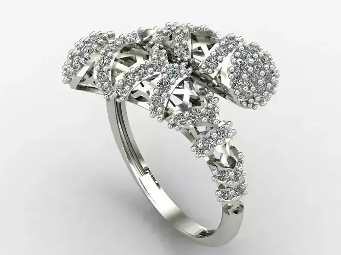 Two Head Women Ring 3DM Womens Ring 3d models 3D print model