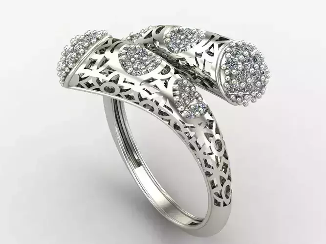 Two Head Women Ring 3DM Womens Ring 3d models 3D print model