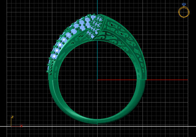 Two Head Women Ring 3DM Womens Ring 3d models 3D print model 3D print model_3