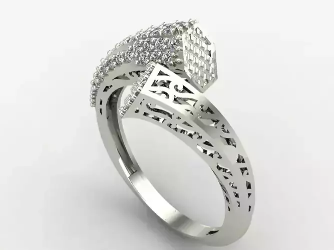 Two Head Women Ring 3DM Womens Ring 3d models 3D print model