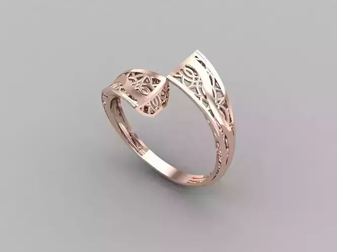 Two Head Women Ring 3DM Womens Ring 3d models 3D print model
