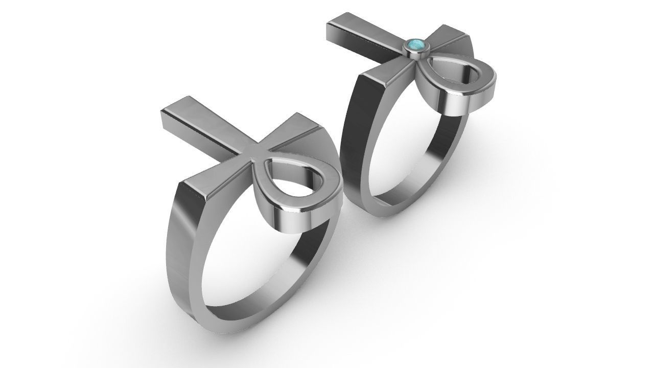 ANKH CROSS ANSATA RING 3D print model_6