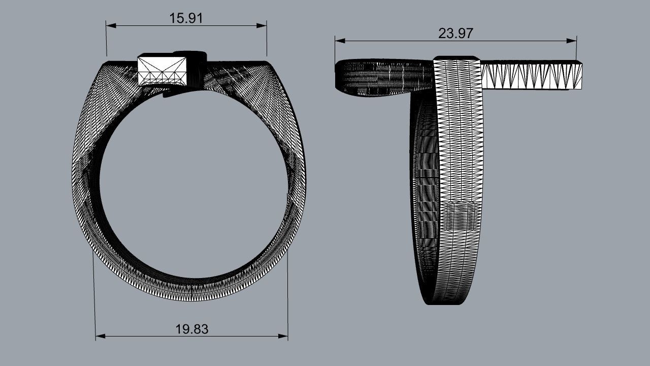 ANKH CROSS ANSATA RING 3D print model_1