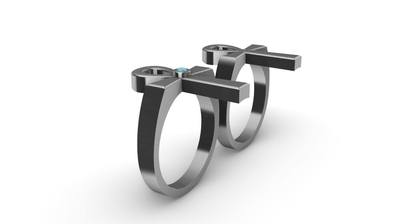 ANKH CROSS ANSATA RING 3D print model_11