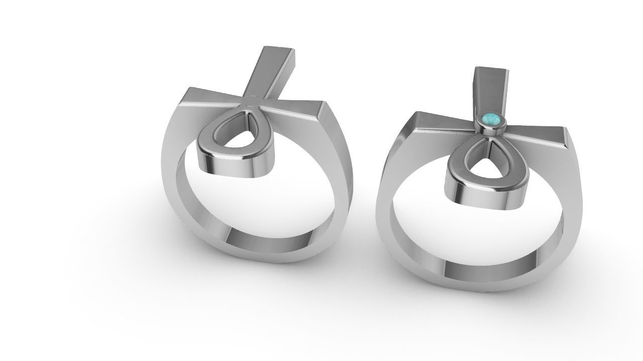 ANKH CROSS ANSATA RING 3D print model_7