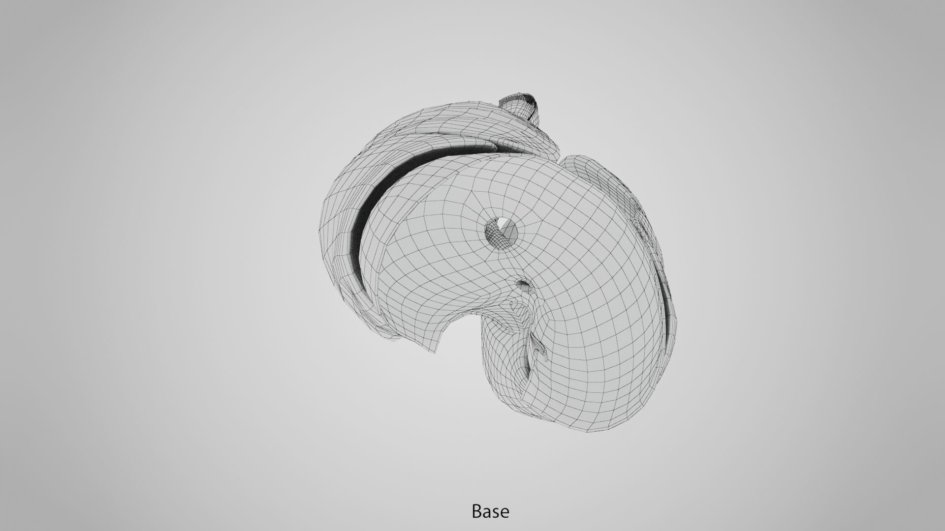 Human Lungs with Diaphragm Anatomy 3D model_22