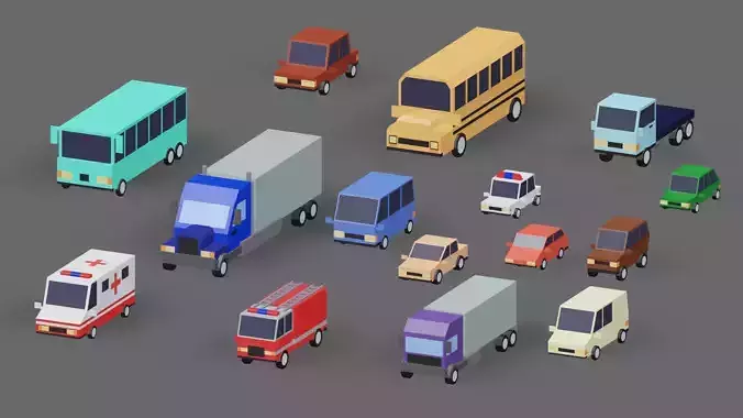 Cars trucks and buses