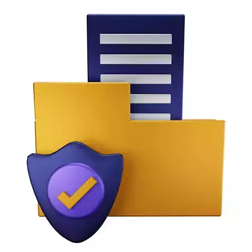 Data Protection Low-poly 3D model Data Protection Low-poly 3D model