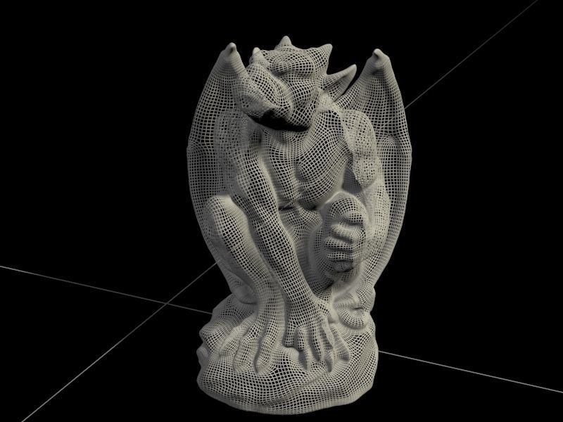 Gargoyle Monster Halloween 3D print model_7