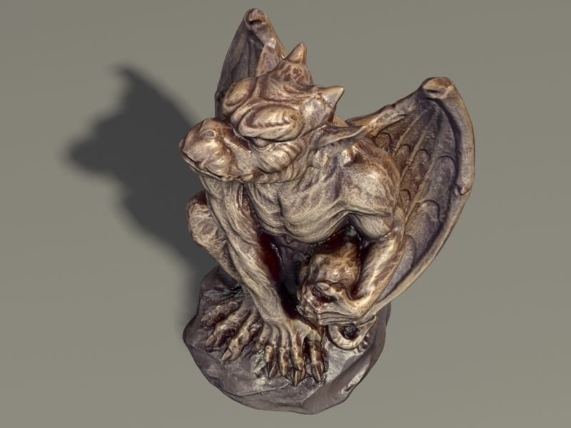 Gargoyle Monster Halloween 3D print model_5