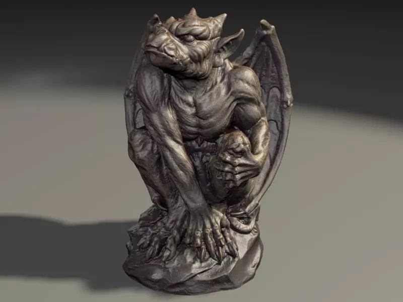 Gargoyle Monster Halloween 3D print model_0