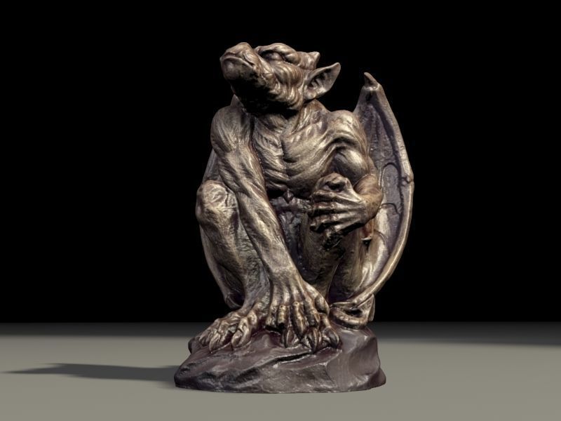 Gargoyle Monster Halloween 3D print model_4