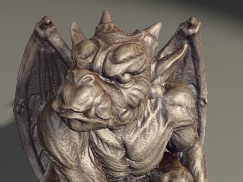 Gargoyle Monster Halloween 3D print model_3