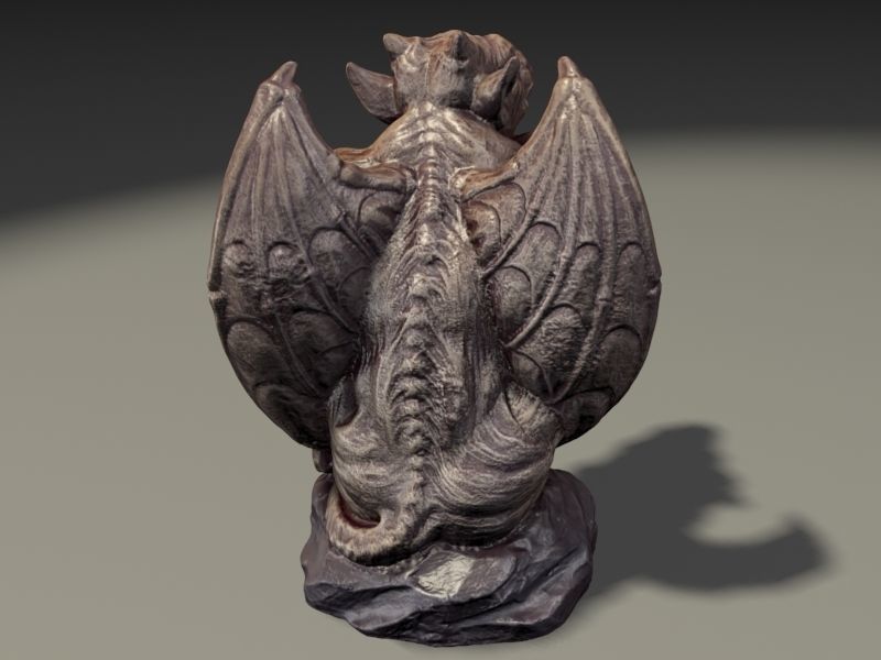 Gargoyle Monster Halloween 3D print model_2