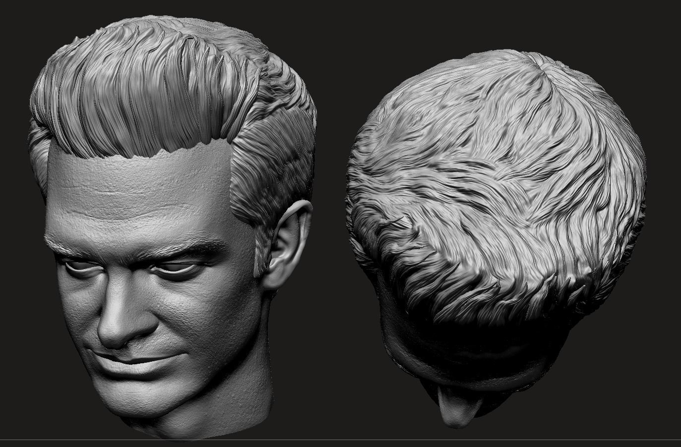 Andrew Garfield Head 3D print model_10