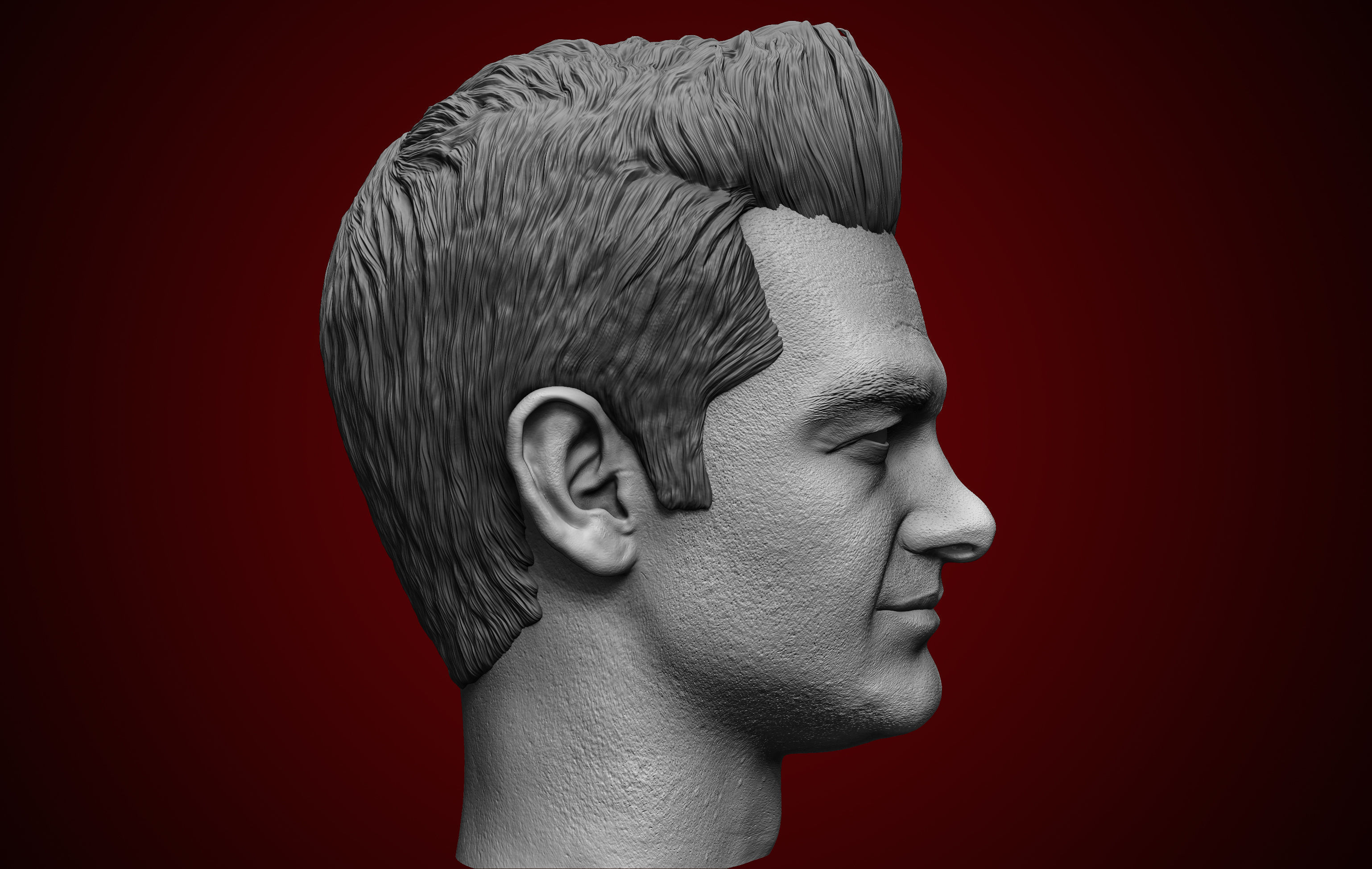 Andrew Garfield Head 3D print model_3