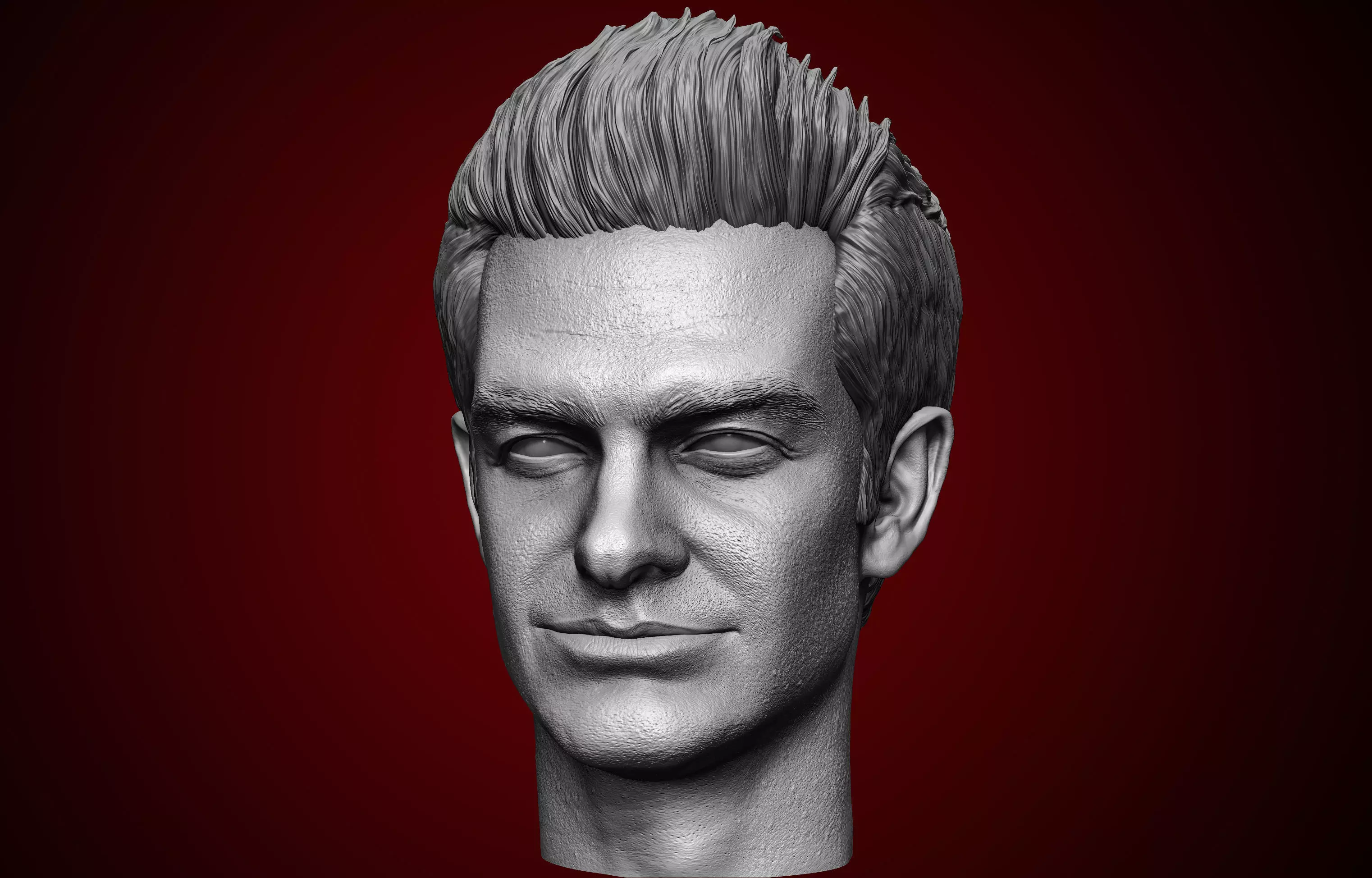 Andrew Garfield Head 3D print model_0